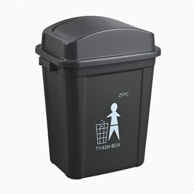 20L Plastic Recycling Bins with Swing Lids2